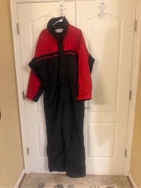 Columbia Men’s Red and Black Insulated One-Piece Ski Suit